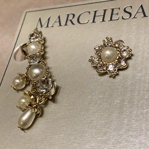 kate spade Jewelry - Marchesa! Pearl & Crystal Stud Earrings kate spade Jewelry - Marchesa! Pearl & Crystal Stud Earrings
